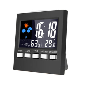 Loskii DC-001 Digital Temperature Humidity Alarm Clocks LCD Weather Station Display Calendar Timer