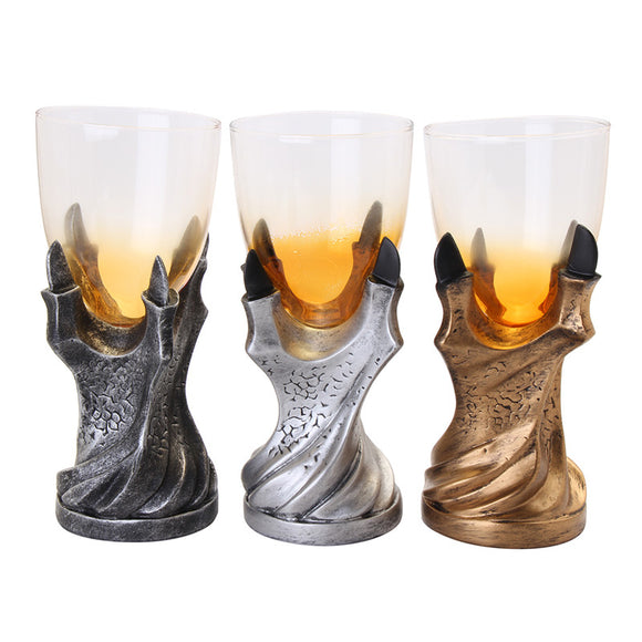 Halloween Dragon Glass Holder Wine Goblet Replica Gothic Decor Glass Cup