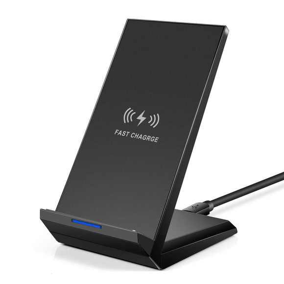 Bakeey 20W Double Coil Fast Qi Wireless Charger Dock Stand For Samsung Xiaomi Huawei