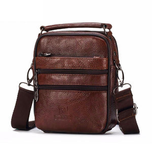 FUZHINIAO Men Luxury Genuine Leather Messenger Bag Brand Designer High Quality Shoulder Bag