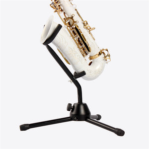 Portable Saxophones Bracket Foldable Metal Leg Tripod Stand Holder Bracket for Alto Saxophone