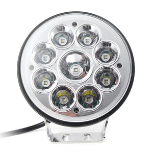 5 inch 9V-32V 80W 12V 9 LED Work Light Spot Round Driving Fog Lamp Motorcycle Offroad ATV 4WD