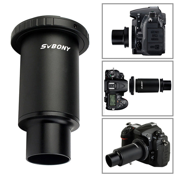 SVBONY F9105A-W1077A 1.25 CA1 Extension Tube M42 Thread T-Mount Adapter +T2 Ring for Nikon DSLR/SLR Lens Adapter for Astronomical Telescope / DSLR Camera Photography Dedicated