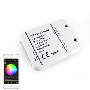 ARILUX SL-LC 06 LED WIFI Smartphone Controller Romote 5 Channels DC12-24V For RGBWW Strip light