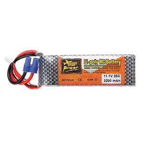 ZOP Power 11.1V 2200MAH 3S 25C Lipo Battery EC3 Plug