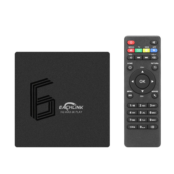 Eachlink H6 Allwinner H6 4GB DDR3 RAM 64GB ROM 5G WIFI bluetooth 4.1 Android 9.0 4K 6K  TV Box