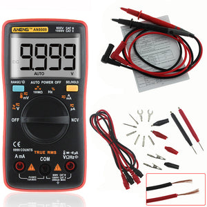 ANENG AN8009 True RMS NCV Digital Multimeter 9999 Counts Backlight AC DC Current Voltage Tester