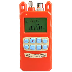 Orange Optical Power Meter Visual Fault Locator 2 In1 Machine 1-5km Red Light Source Optical