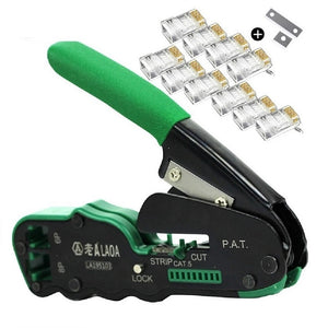 LAOA LA195107/LA195103 Portable Multifunctional 6P/ 8P Network Crimping Pliers Cable Wire Stripper