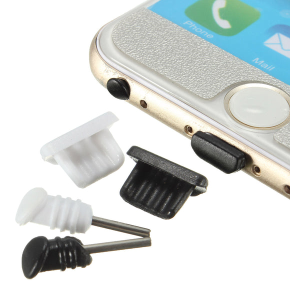 Universal 3.5mm Earphone Dust Plug and Micro USB Smartphone Port Dust Plug Cover