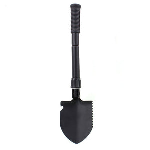 Hewolf Mini Folding Shovel Multifunctional Camping Survival Trowel Spade Pick Saw