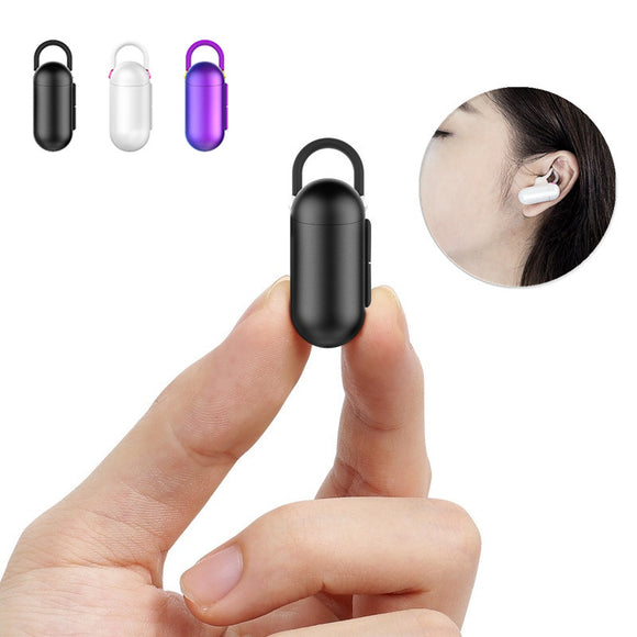 QCY Q12 Mini Invisiable Earphone Wireless bluetooth Noise Cancelling Single-headphone with Mic from Eco-System