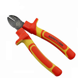 BERRYLION 6Inch 150mm Cutting Pliers VDE Insulated Diagonal Wire Cutters CR-V With TPE Handle