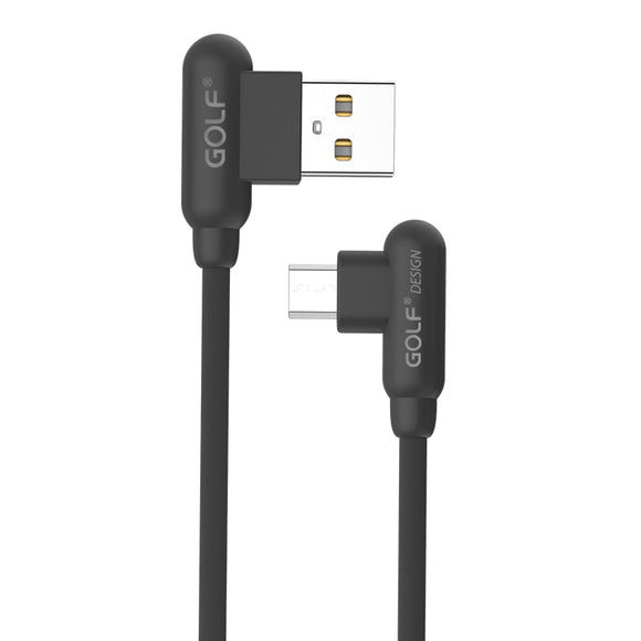 GOLF 90 Degree Reversible 2.4A Micro USB Charging Data Cable 3.28ft/1m for Xiaomi Redmi Note 5