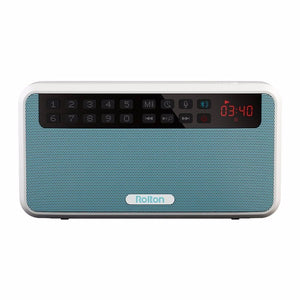 Rolton E500 Mini Portable Stereo Bass Dual Track Charging Bluetooth Speakers FM Radio With Recording