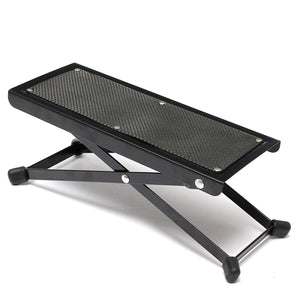 Adjustable 4.5 to 9.5" Foldable Metal Footrest Stand for Guitar Player"