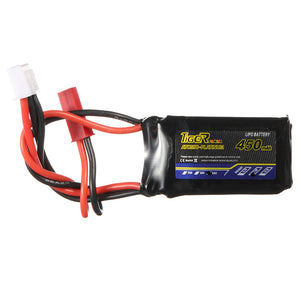 Tiger Power 7.4V 450mAh 60C 2S Lipo Battery JST Plug