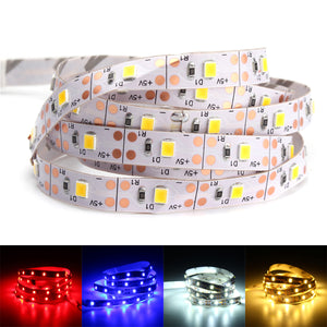 DC5V SMD2835 1M USB LED Strip Party Light TV PC Background Backlight Non-waterproof