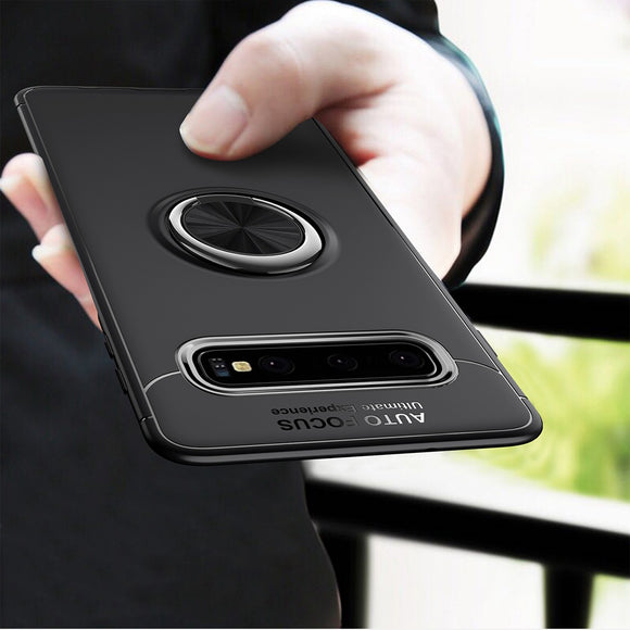 C-KU 360 Rotating Ring Grip Kickstand Protective Case For Samsung Galaxy S10 Plus 6.4 Inch