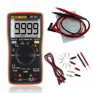 ANENG AN8009 True RMS NCV Digital Multimeter 9999 Counts Backlight AC/DC Current Voltage Resistance