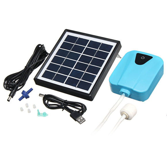 Mini Outdoor 3.7V Water Pump Solar Powered Panel For Fish Tank Air Oxygenator Pond