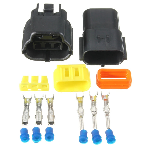 Waterproof 3 Pin Way Wire Connector Terminals For Motorcycle Electrical Car Truck