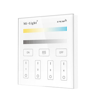 Milight T2 4-Zone CCT Adjust Smart Panel Remote LED Strip Light Controller AC180V-240V