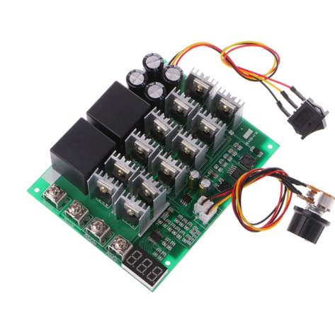 DC 10-55V 12V 24V 36V 48V 55V 100A Motor Speed Controller PWM HHO RC Reverse Control Switch with LED Display