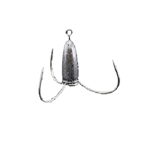 Lead Weight Fishing Hook Handmade Three Prongs Fishhook Four Models