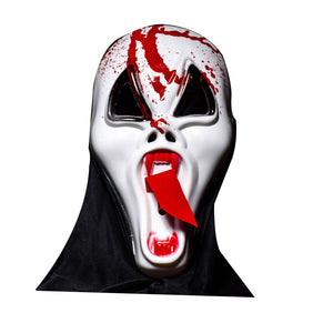 Halloween Bar Haunted Full Face Scary Mask Long Face Tongue Vampire Skull Ghosts Dress Up