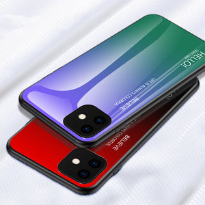 Bakeey Scratch Resistant Gradient Tempered Glass Protective Case for iPhone 11 6.1 Inch