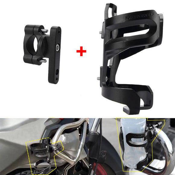 Crash Bar Water Bottle Guard Cup Bracket Holder Parts For Harley/KTM/BMW R1200GS F800GS