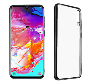 Bakeey Anti-Scratch Transparent Plating Hard PC Protective Case for Samsung Galaxy A70 2019
