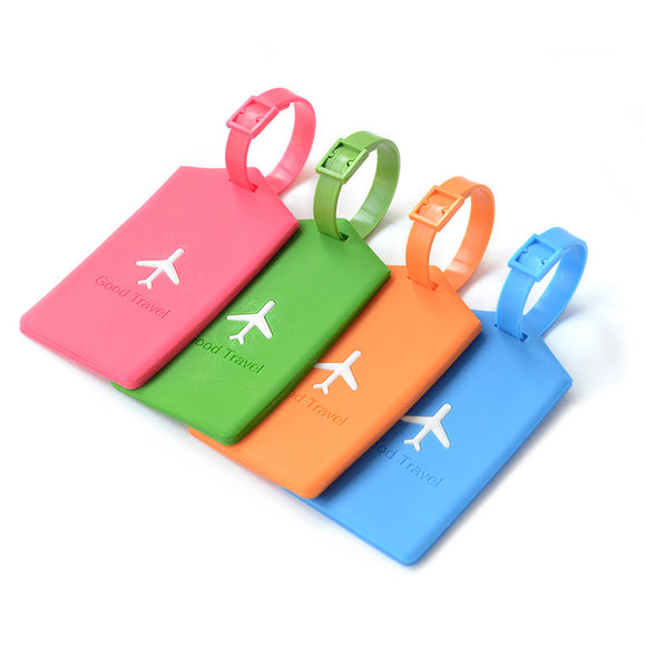 KCASA KC-LP09 Silicone Travel Luggage Tags Colorful Silicone Suitcase Label Travel Accessories