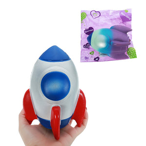 Squishy Rocket Simulation Bread Cake 15cm Slow Rising With Packaging Collection Gift Soft Toy