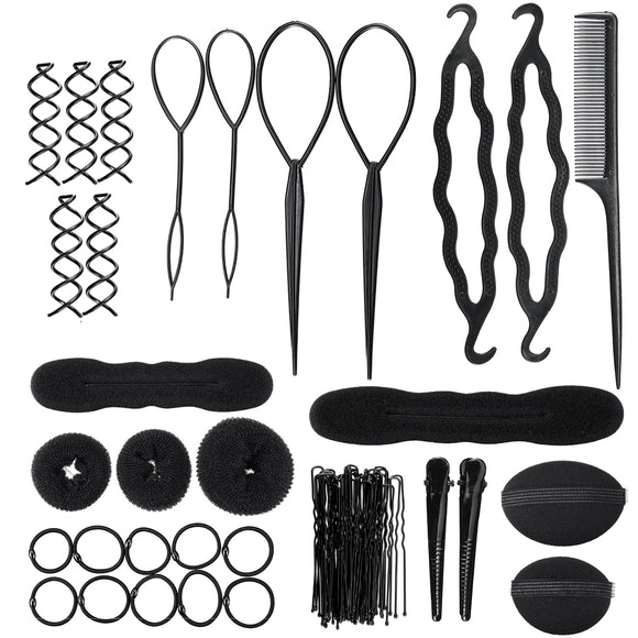 71PCS Fashion Hair Braiding Twist Styling DIY Tool Practice Barber Maker Braid Disk