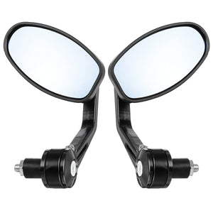 Pair Left Right Universal Handlebar Rearview Side Mirrors Motorcycle Scooter