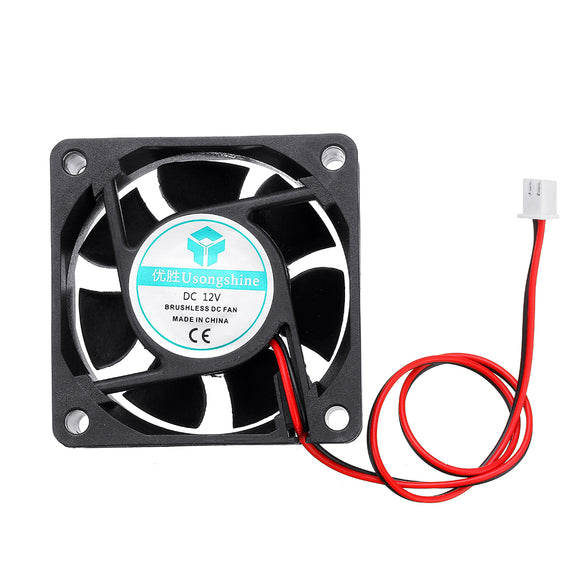 12v 6025 60*60*25mm Cooling Fan with 2Pin Cable for 3D Printer