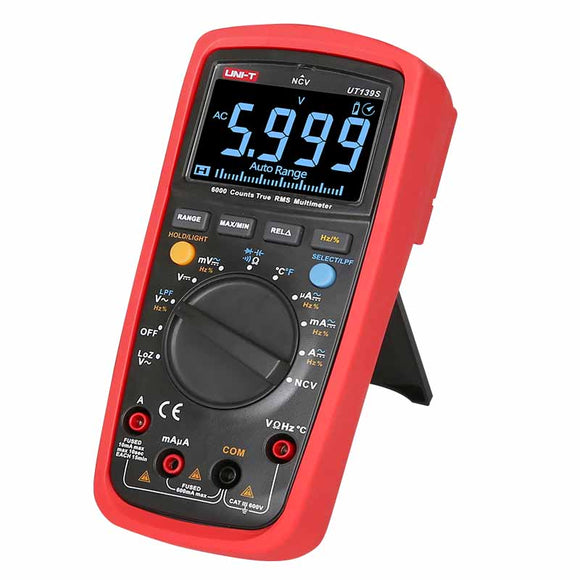 UNI-T UT139S True RMS 6000 Counts Digital Multimeter Temperature Probe LPF Pass LPF (Low Pass Filter