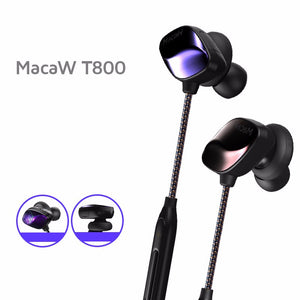 Macaw T800 Sport Stereo Anti-sweat In-ear Wired Control Wireless Bluetooth Headphone Earphone