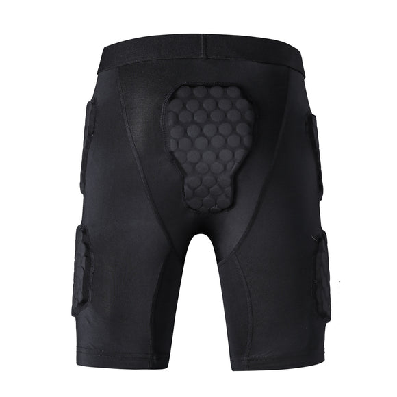 Outdoor Men Pad Compression Shorts Rib Protector Football Paintball