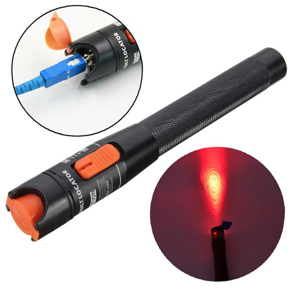 10mW 10KM Fiber Optic Visual Light Laser Source Cable Fault Locator Finder Tester Equipment