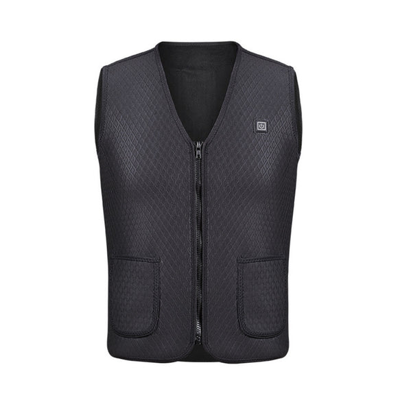 Men Winter Intelligent Waistcoat Electric Heating USB Sleeveless Vest Temperature Control