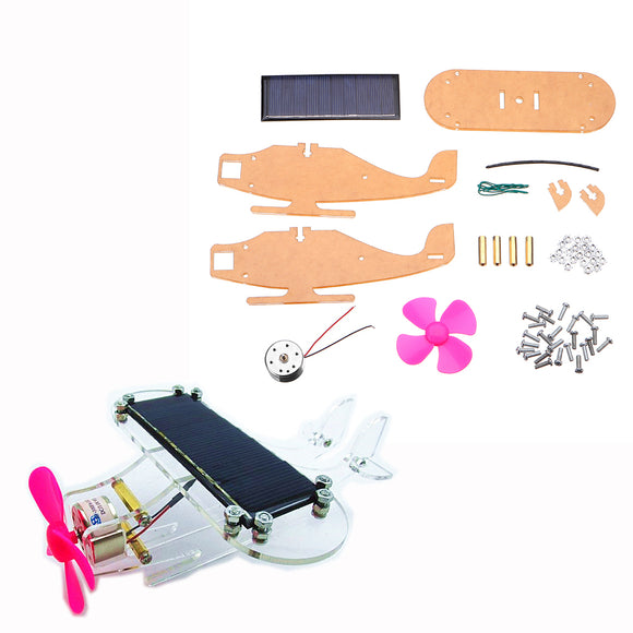 DIY Solar Aircraft Fan Solar Power Aircraft Kit Primary Learning Kit for Arduino