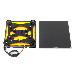 Creality 3D 310*320*4mm Heated Bed + Back Support Slide Block Plate With Pulley + Ultrabase Glass Plate Platform For CR-10S PRO/CR-X 3D Printer Part