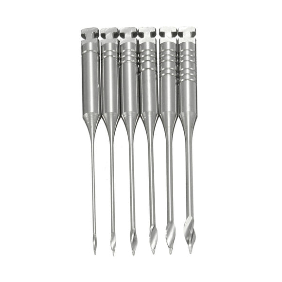 6pcs Dental Endodontic Reamers Drill Burs 32mm Dental Drills Gates Glidden Drills