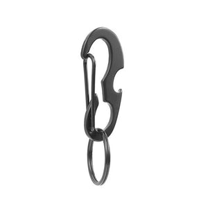 Stainless Steel Multifunction Carabiner Opener Keychain Hanging Buckle EDC Tool