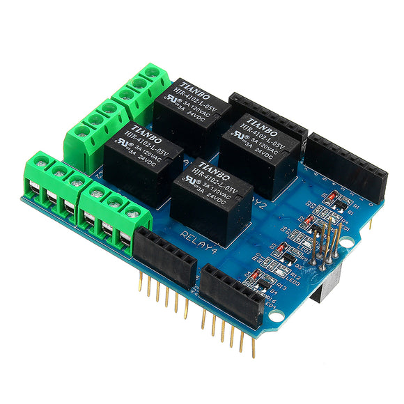 5pcs 4 Channel 5V Relay Module Relay Control Shield Relay Expansion Board For Arduino