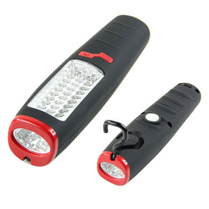 37 LED Flashlight Work Light Camping Outdooors Lamp Lantern Magnet Hook