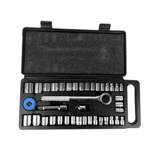 40Pcs Socket Wrench Set Combination Hand Tool Kit Socket Wrench Set Sockets Tool